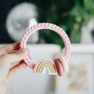 Ritzy Rattle Silicone Rattler Rainbow