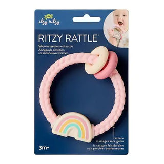 Ritzy Rattle Silicone Rattler Rainbow