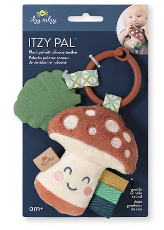 Itzy Pal Plush Teether Mushroom