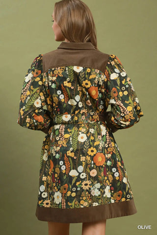 Autumn Meadow Belted Dress