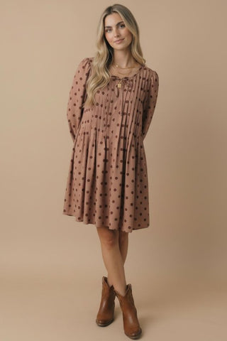 Autumn Polka Dot Shit Dress