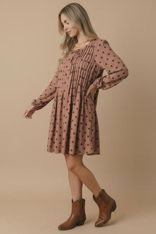 Autumn Polka Dot Shit Dress