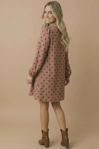 Autumn Polka Dot Shit Dress