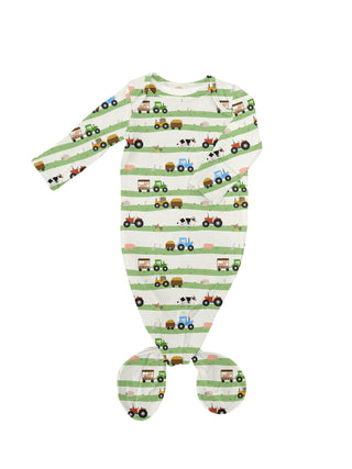 Knotted Farmer and Stripes Gown