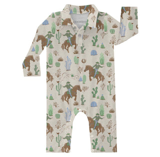 Long Sleeve Romper Cowboy