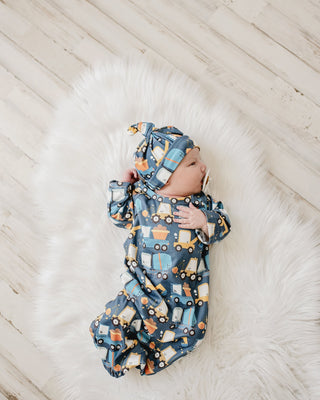 Truck Baby Gown And Hat Set