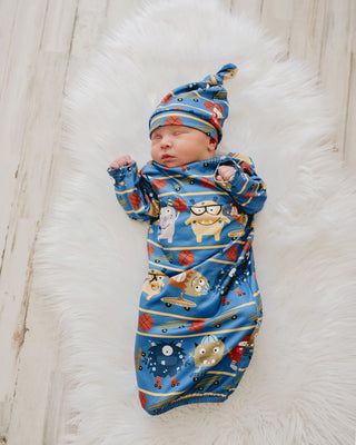 Skater Baby Gown And Hat