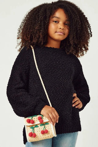 Movie Night Girls Popcorn Sweater
