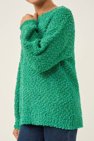 Movie Night Girls Popcorn Sweater