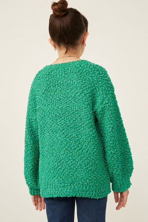 Movie Night Girls Popcorn Sweater