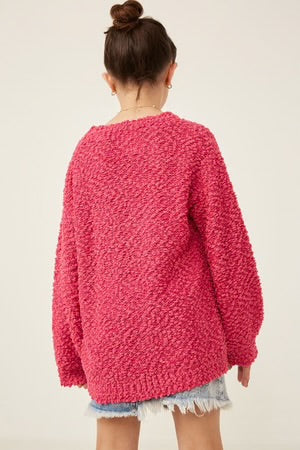 Movie Night Girls Popcorn Sweater