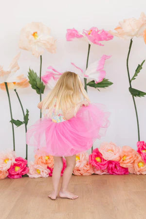 Rainbow Floral Tutu Dress