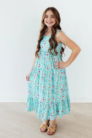 BLUEBELL BREEZE RUFFLE MAXI DRESS