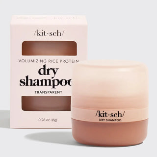 Kit Sch dry shampoo container and packaging on a light gray background